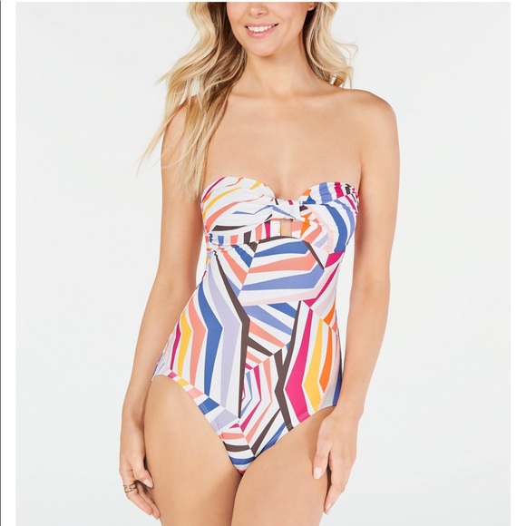kate spade Other - Kate Spade Geobrella Bandeau One Piece Swimsuit